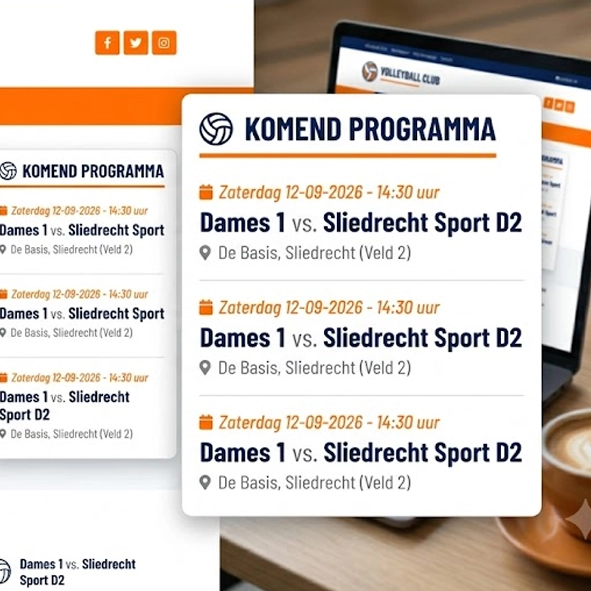 Komende wedstrijden widget